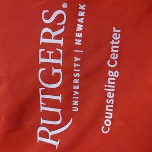 Rutgers University Newark Counseling Center WindBreaker Hoodie Mens Medium Rare